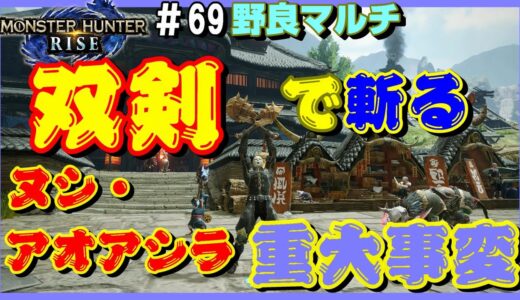 双剣で斬るヌシ・アオアシラ重大事変【モンスターハンターライズ】【イベントクエスト】【双剣】