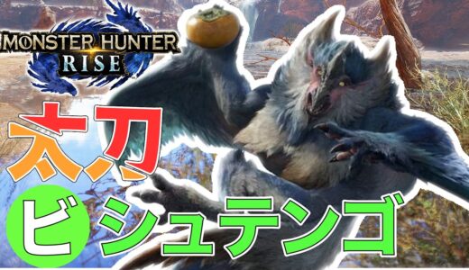 【モンハンライズ】ビシュテンゴ太刀ソロ初見