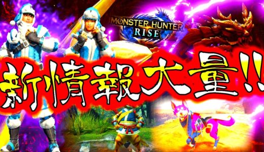 モンハンライズ//新しく配信されるオトモが想像の100000倍優秀!!強化個体マガイマガドに重大事変ヌシレウス。ワールド時代の装備登場等、新情報まとめ!!【MHRise/モンスターハンターライズ
