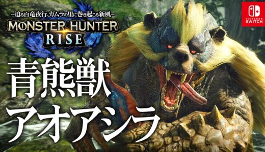 #3【モンスターハンターライズ/高画質】「青熊獣アオアシラ・眠狗竜ドスバギィ」攻略【MHRISE】