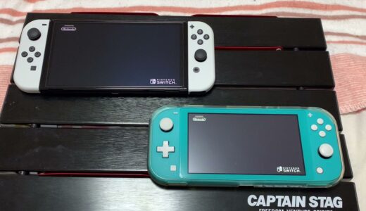 新型有機ELとスイッチライト　switch モンスターハンターライズ　起動速度比較　オープニング比較