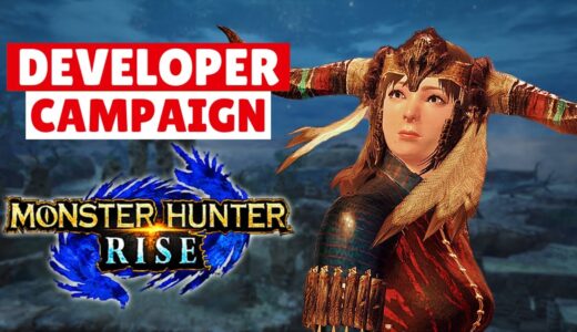 Monster Hunter Rise DEVELOPER CAMPAIGN REVEAL GAMEPLAY TRAILER SUNBREAK モンスターハンターライズ 「開発者キャンペーン」