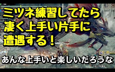 【モンハンライズ】ヌシ・タマミツネ重大事変　野良マルチ　片手剣　凄く上手い片手に遭遇