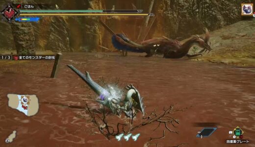 【モンハンライズ】チャレンジクエスト７初見ランスでヌシジンオウガ、タマミツネ、ディアブロスへ！