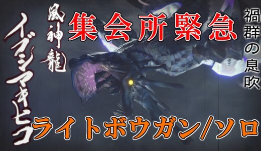 【モンスターハンターライズ】集会所緊急イブシマキヒコ（ライトボウガン・ソロ）