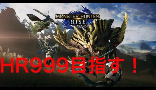 【モンハンライズ】HR999目指す！＊概要欄必読＊【参加型】【配信】