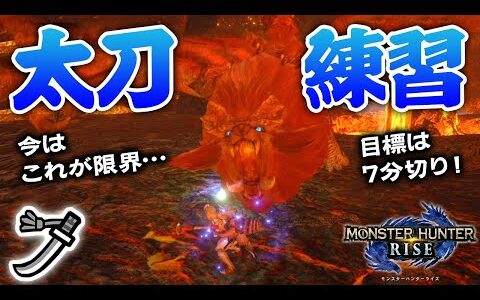 【モンハンライズ】太刀の練習風景です！ただいま練習中のテオテスカトル【太刀で遊ぶMonster Hunter Rise】