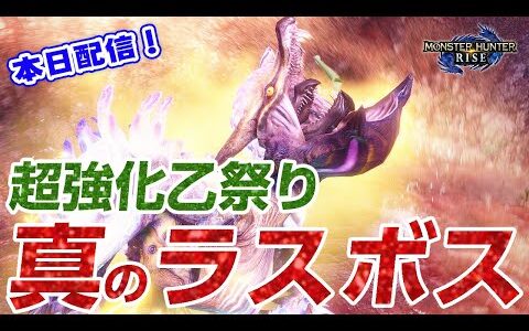 【モンハンライズ】死闘！真のラスボス「百竜ノ淵源ナルハタタヒメ」が超強化！最新イベントクエスト「高難度：我ら楽土がかぞいろは」【モンスターハンターライズ】