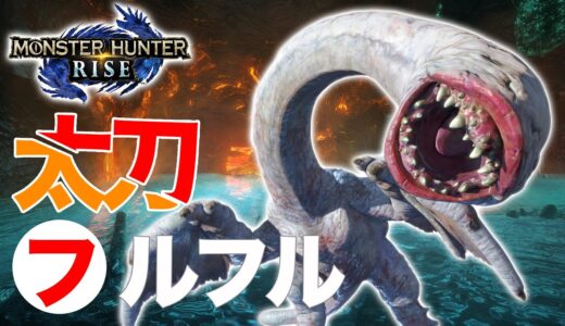 【モンハンライズ】フルフル太刀ソロ