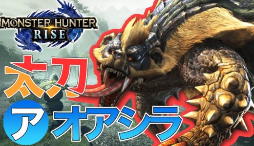【モンハンライズ】アオアシラ太刀でソロ討伐