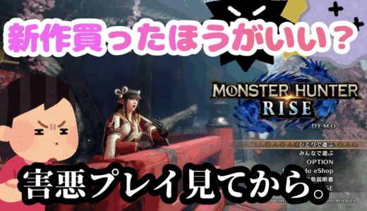 【モンハンライズ】害悪プレイヤーを晒します【体験版レビュー】