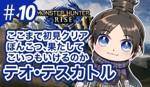 #10【MHRise】ぽんこつソロガンナー、テオ・テストカル初見撃破なるか【モンハンライズ】