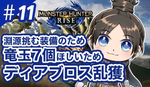 #11【MHRise】ディアブロス乱獲などする珠づくり奔走デー【モンハンライズ】