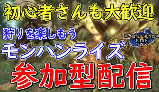 【モンハンライズ】初心者さんも大歓迎　狩りを楽しむ　参加型(2月21日)