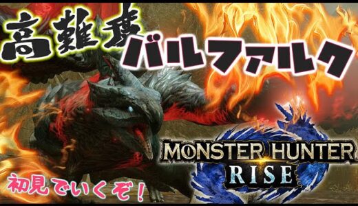 【MHRise 】鬼ツヨ?!高難度バルファルク初見でクリアしてやるぞ～！モンハンライズライブ配信☆