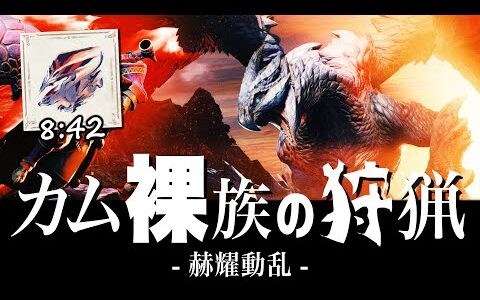 【MHRise】訓練された裸族にかかると『赫耀動乱（奇しき赫耀のバルファルク）』がこうなります / Valstrax No Armor 4PT【モンハンライズ】