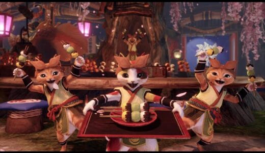 【モンハンライズ】食事場　団子/よろず料理作成ムービー【モンスターハンターRISE】