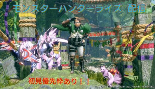 【Switch版モンハンRISE】跳躍系ライトボウガン使いの配信 [視聴者参加] [初見さん初心者さん大歓迎] [乱入参加OK]