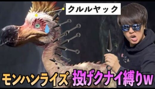 【モンハンライズ】クナイ千本投げれば大型モンスターも倒せるよね？？