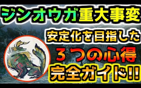 【モンハンライズ】ヌシ・ジンオウガ重大事変対策、安定を目指すパーフェクトガイド【実況】
