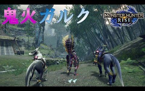 鬼火とガルク！火力の違いを見せつけろ!!【モンスターハンターライズ】