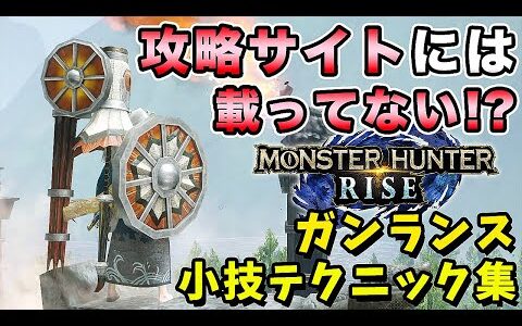 【MHRise解説】攻略サイトには載ってない!? モンハンライズ ガンランス 小技テクニック集！【れおじん】