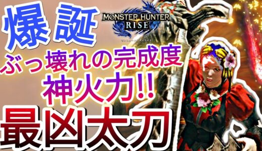 【モンハンライズ】磨き上げられた歴戦の太刀。圧倒的火力を搭載して爆誕!!【MHRise】