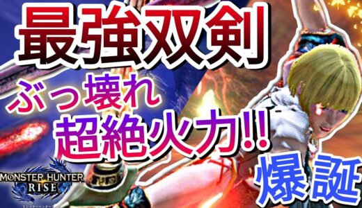 【モンハンライズ】文句なしの”超攻撃最強双剣”で圧倒的バグ火力を叩き出す!!【MHRise】