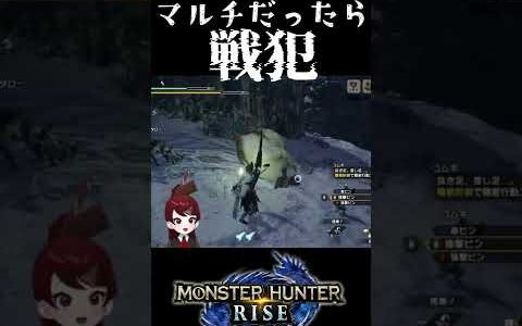 #Shorts【切り抜き動画】マルチプレイでやったら戦犯【モンハンライズ】