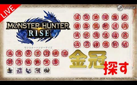 [Steam版 MHRise] 2022-04-18 金冠探し [モンスターハンターライズ]