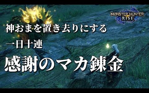 steam版モンハンライズ 軽くマカ錬金ぐーるぐーる回す