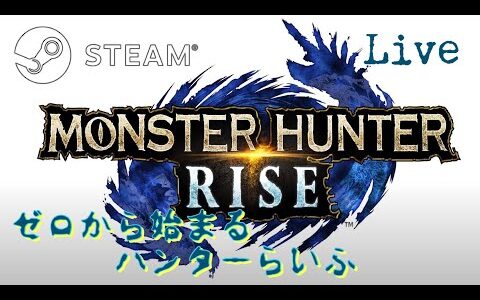 #モンスターハンターライズ ： steam　～リハビリの巻～