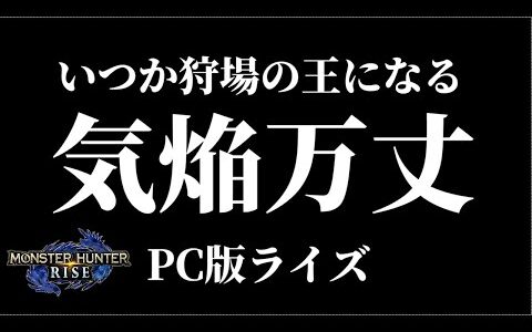 PC版 モンハンライズ​​ いつか狩場の王となる 5/26