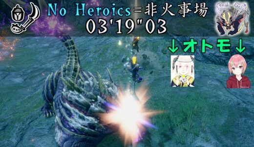 【モンハンライズ】鬼火を纏いしモノ　操虫棍非火事場TA　03’19”03/Magnamalo/Insect Glaive　Solo【MHRise】