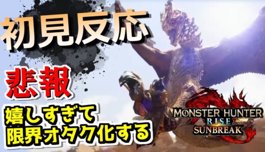 【初見反応】セルレギオス参戦＋オトモハンター実装で限界オタクになってしまう男　【モンハンライズ サンブレイク/スペシャルプログラム】