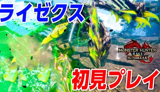 ライゼクス初見プレイ！新しい旋律「斬れ味自動回復」強すぎない…？狩猟笛で体験版サンブレイクDEMO【モンハンライズ:サンブレイク】