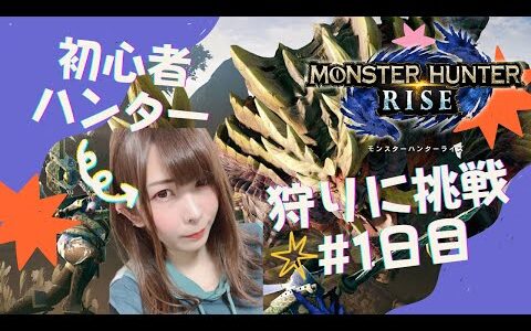 【モンスターハンターライズ】初心者ハンターののんびり配信(*‘ω‘ *)/狩り1日目【参加型/ライブ配信】