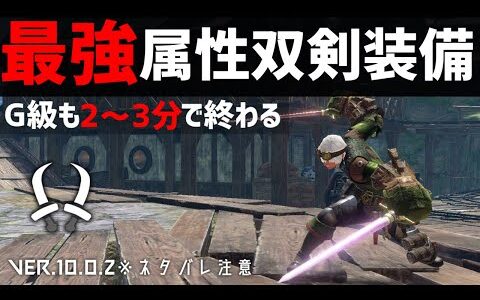 「俺が思う、最強双剣装備を5属性紹介。【モンスターハンターライズサンブレイク】【モンハンライズサンブレイク】【MHRise:SB】【双剣装備紹介】」