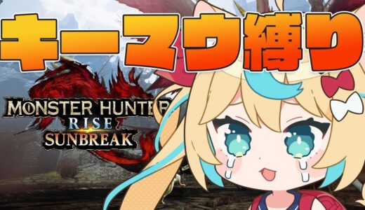 【全員キーマウ縛り】MRクエ埋めてく！！　＃15　【モンハンライズ　サンブレイク】【VTuber  #獅堂リオ】