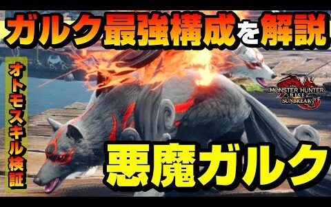 【悪魔ガルク】オトモスキルを検証して分かったガルク最強構成を紹介【初心者向け】