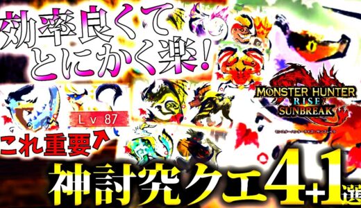 全部持ってる??ソロでもとにかく楽に周回が出来る、おすすめ傀異討究クエ4＋1選。レア8に精気琥珀・尖は勿体無い!!【モンハンサンブレイク/モンスターハンターライズ