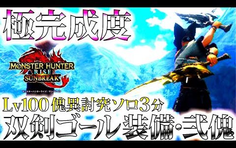 【最新版】Lv100傀異化3分討伐の傀異錬成で完成した快適火力型双剣装備。カスタム性も〇!!並おま型は護石ほぼフリー、おすすめ装備紹介＆実戦【モンハンサンブレイク/モンスターハンターライズ