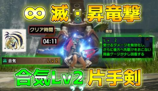 無限に昇竜撃を使える「合気Lv2片手剣」が楽しすぎる件【モンハンサンブレイク/装備紹介】