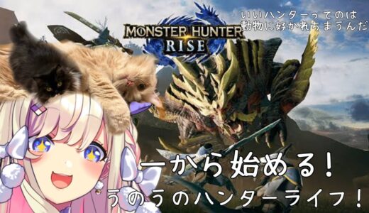 【モンスターハンターライズ(MHRise)】ハンターになるッ！【わたがし うのう】