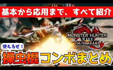 【モンハンサンブレイク】操虫棍コンボまとめ、基本から応用まですべて紹介【モンスターハンターライズ：サンブレイク：switch】