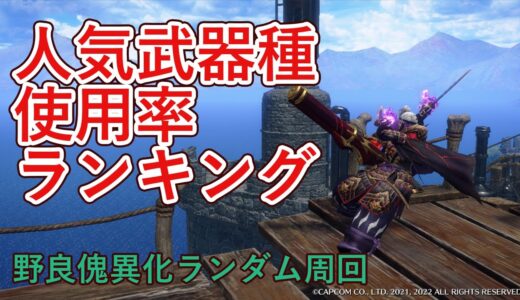 【サンブレイク】人気武器使用率ランキング【ゆっくりモンハンライズ】