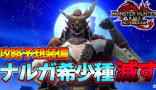 ナルガクルガ希少種を絶対に討伐する太刀装備『モンスターハンターライズ：サンブレイク』