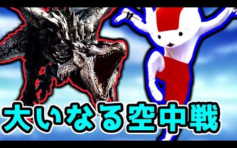 【初見】空中戦のレウス希少種にはやはり空中戦の操虫棍だ！【モンスターハンターライズ：サンブレイク】（実況プレイ）