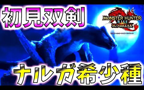 遂に月迅竜ナルガクルガ希少種が降臨!!双剣初見攻略【モンハンサンブレイク/モンスターハンターライズ