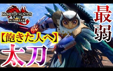 悲報！運営さん…『太刀』キツくないですか？『研磨術鋭』で最高火力を出すか。【モンハンサンブレイク】